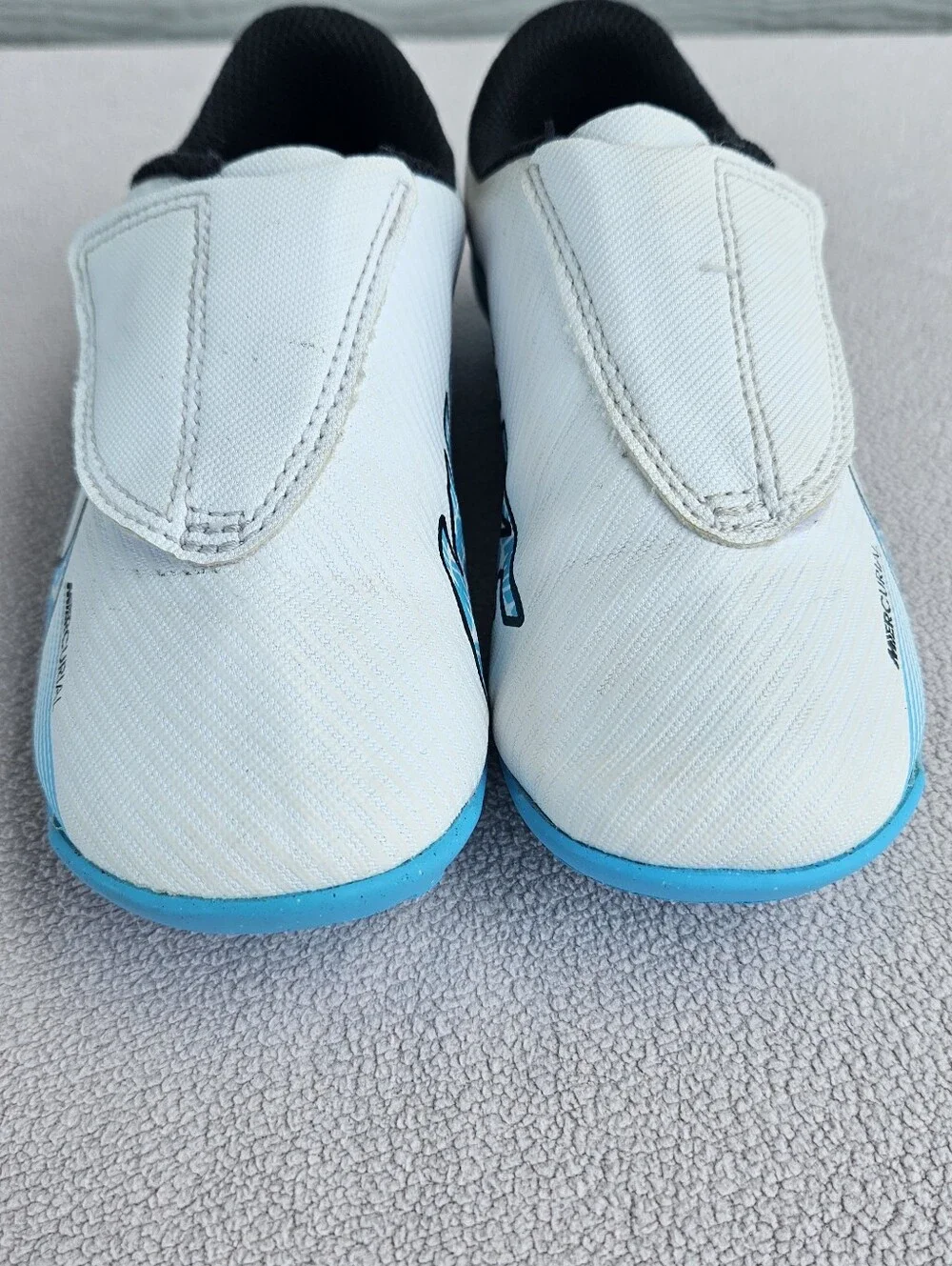 Nike Jr. Mercurial Vapor 15 Club MG Soccer Cleats SZ 10C White Blue DJ5964-146